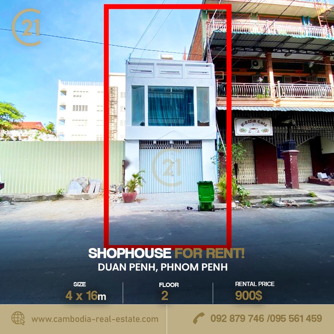 Shophouse for rent in duan pen