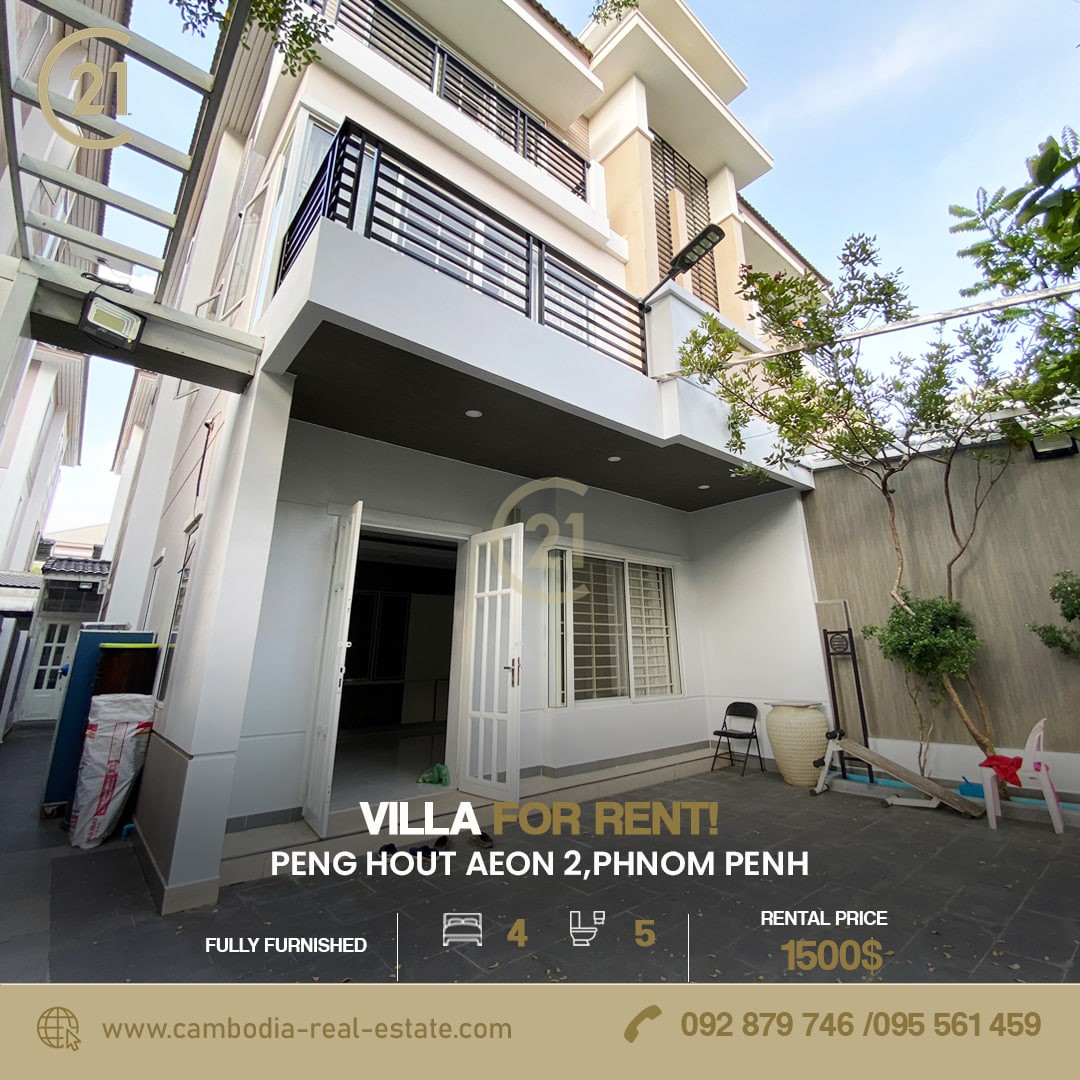 Luxury Villa for rent at Peng Hout near aeon 2