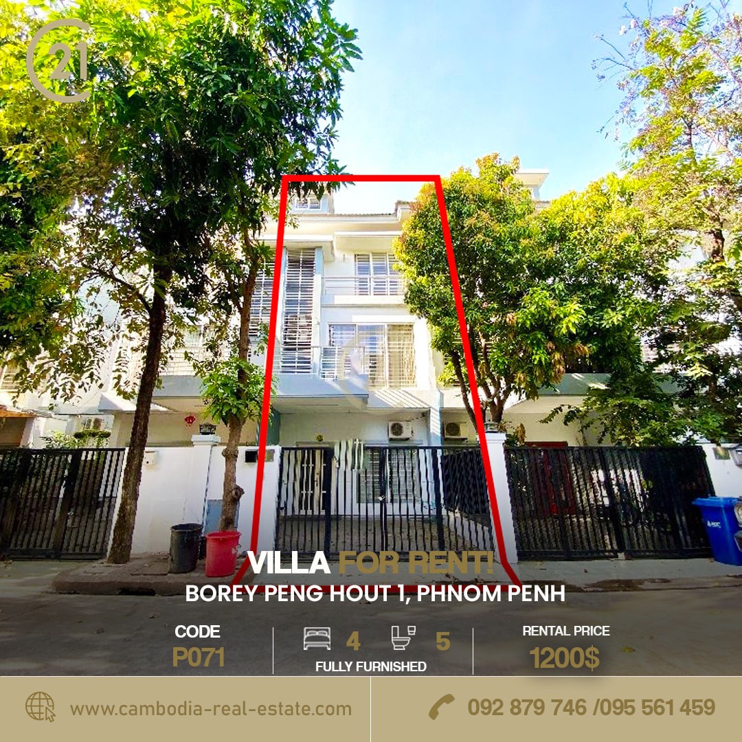 Villa for rent at Borey Peng Hout1
