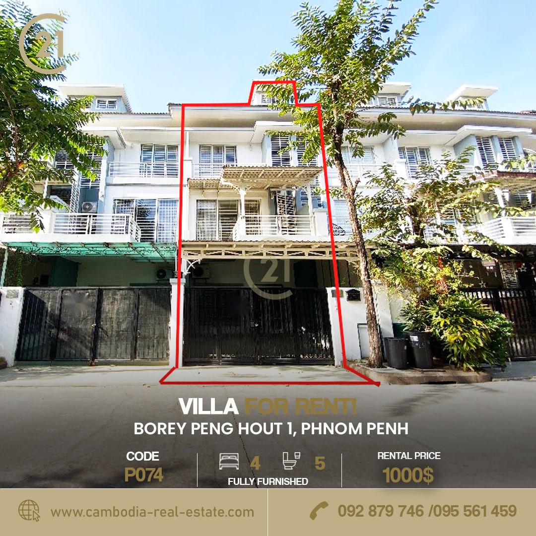 Villa For Rent At Peng Hout Boeng Snor