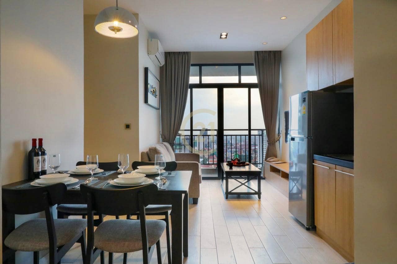 1 bedroom for rent with fully furniture….