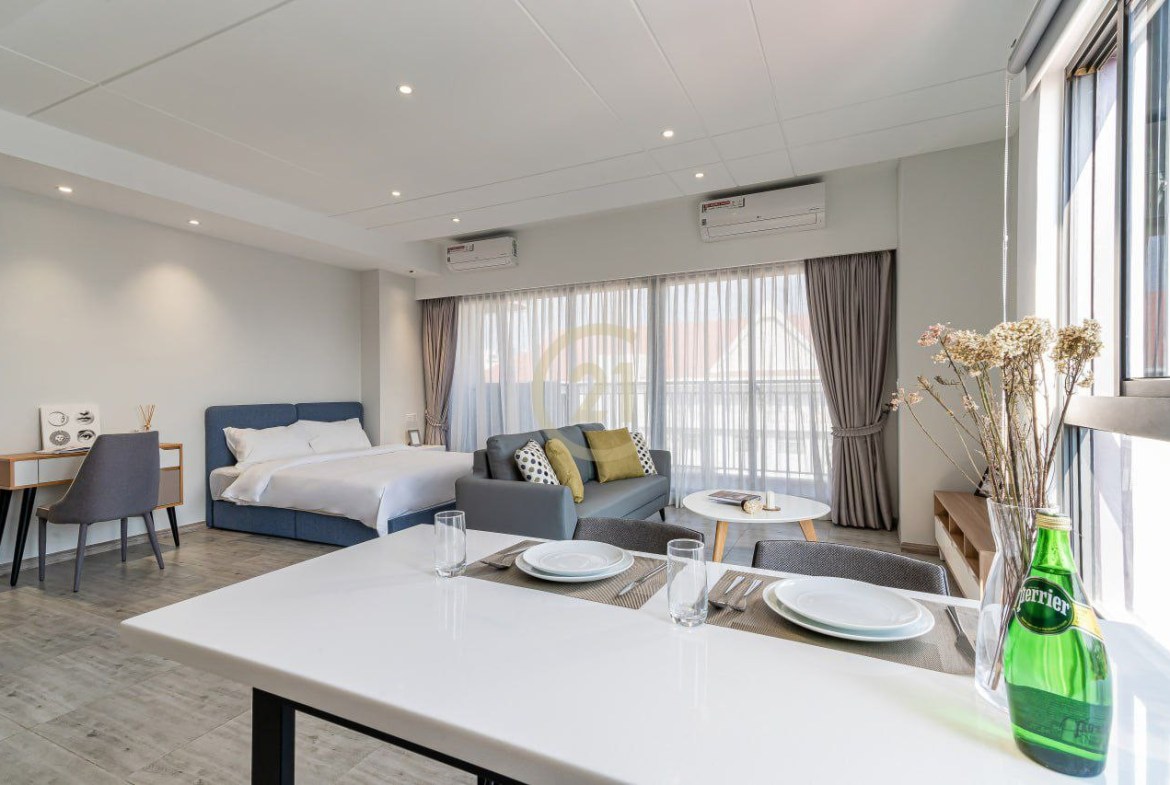 Studio Apartment for rent At Boeng Trobaek