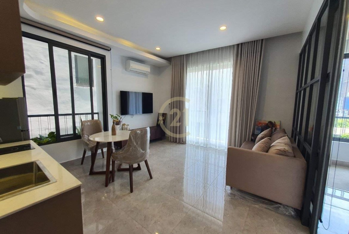 Modern 1 Bed Apartment for rent at Tonle Bassac