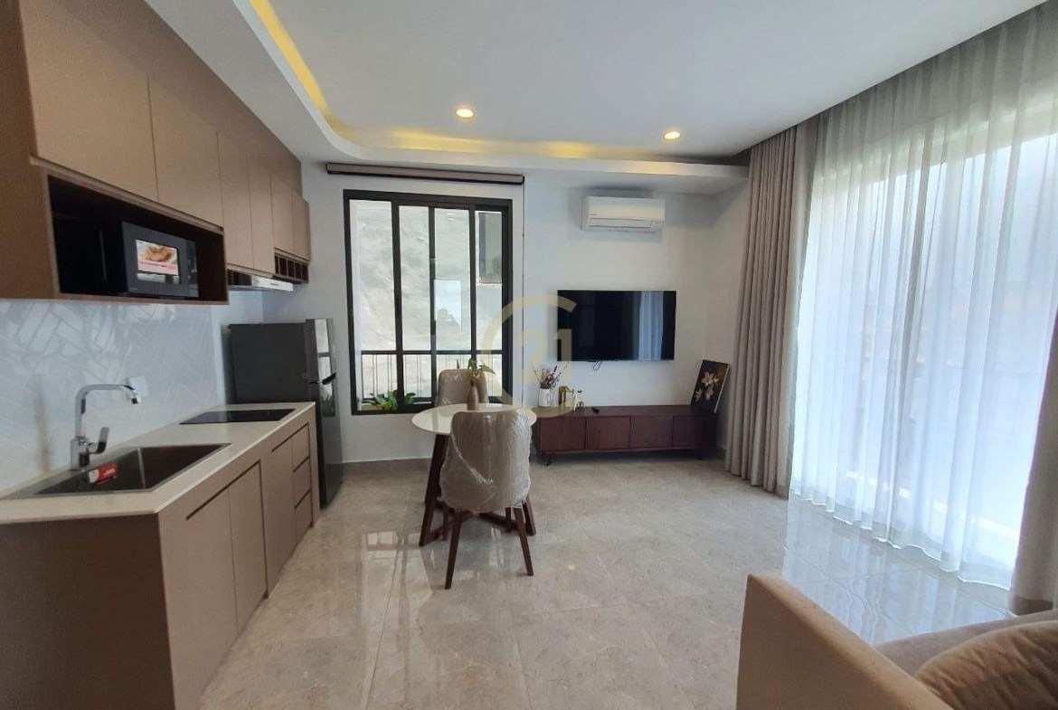 Modern 1 Bed Apartment for rent at Tonle Bassac