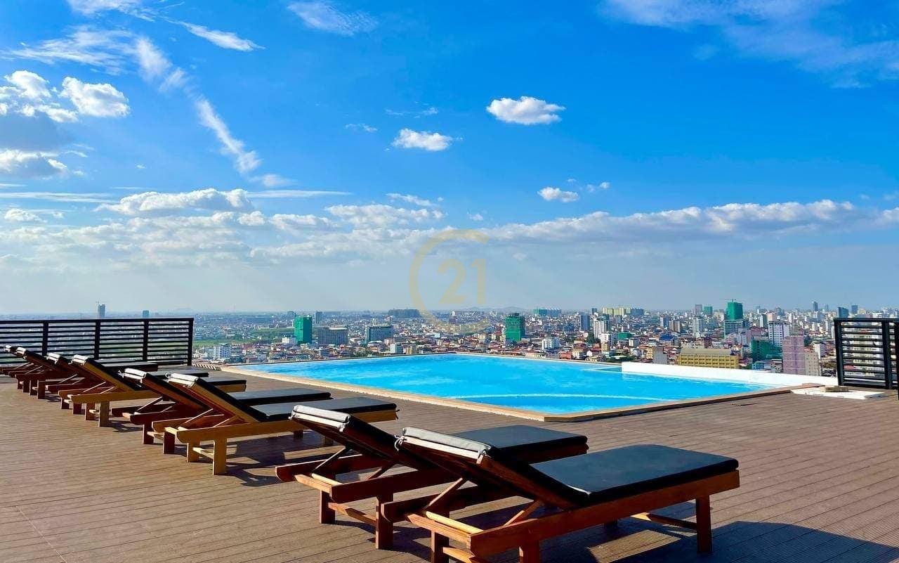 Brand new 01BR for rent at Beoug Tompon