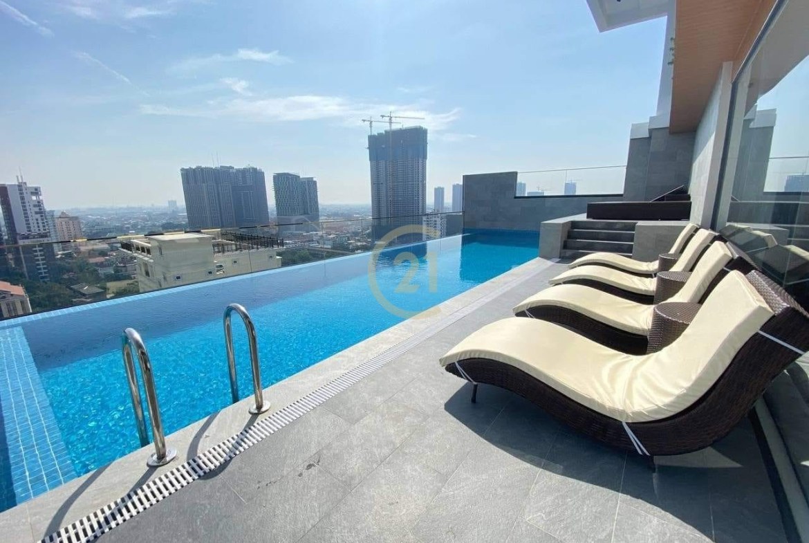 Modern 1 Bedroom for rent at Boeng TraBaek