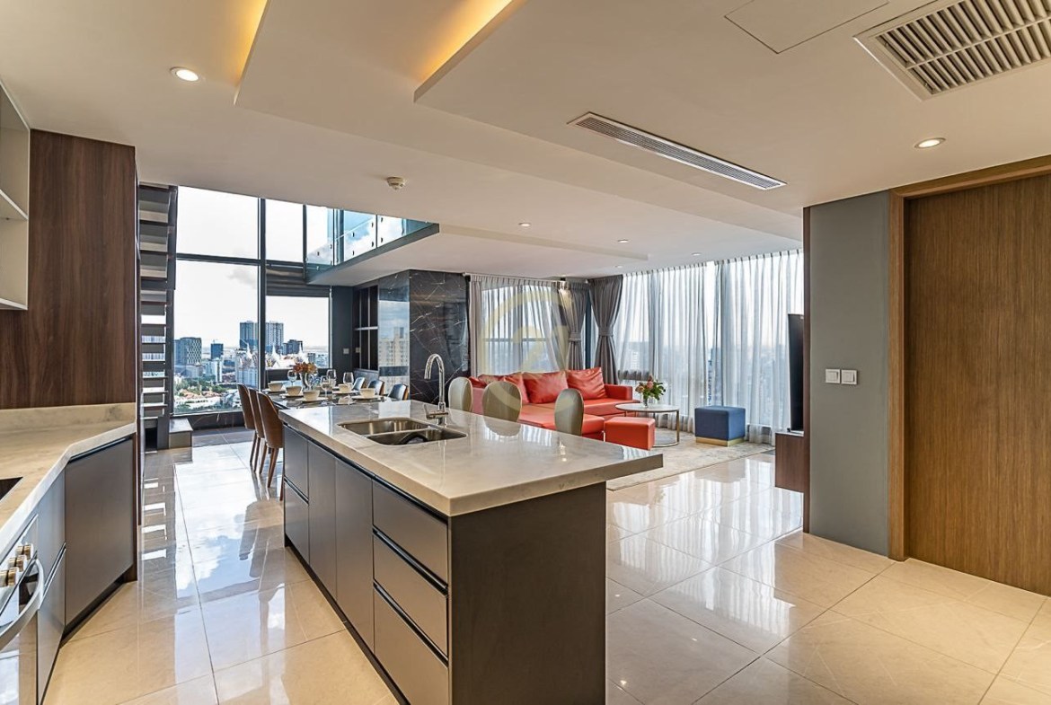 3 Bedroom For Rent At Tonle Bassac