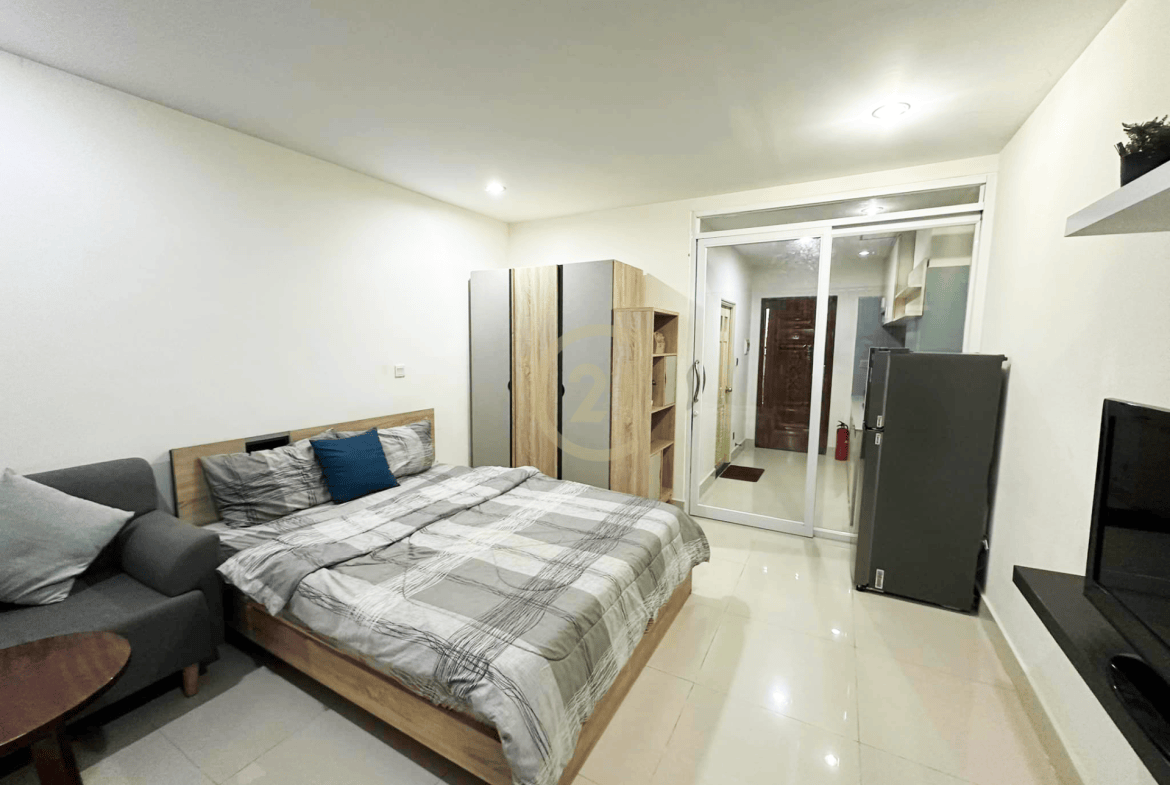 Studio Room Condo For rent at Toul Kork