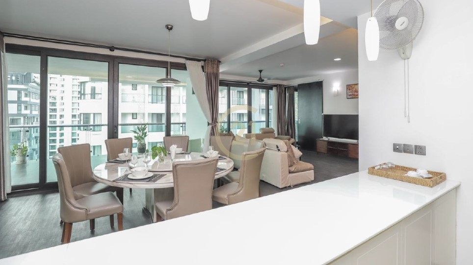 Lovely 03 Bedroom For Rent At Tonle Bassac