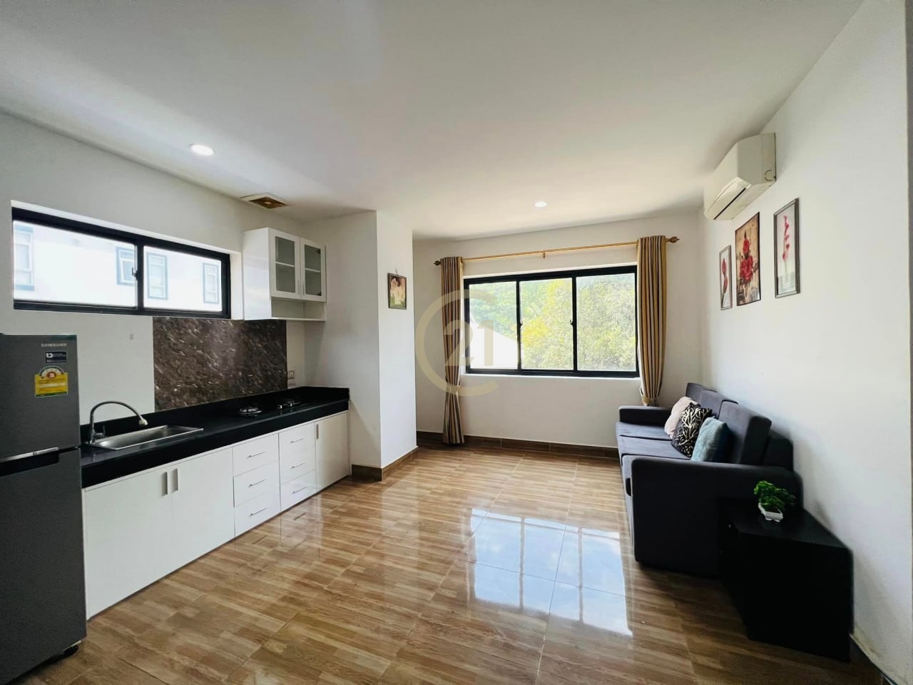 Nice Condo Two Bedroom For Rent At Tonle Bassac
