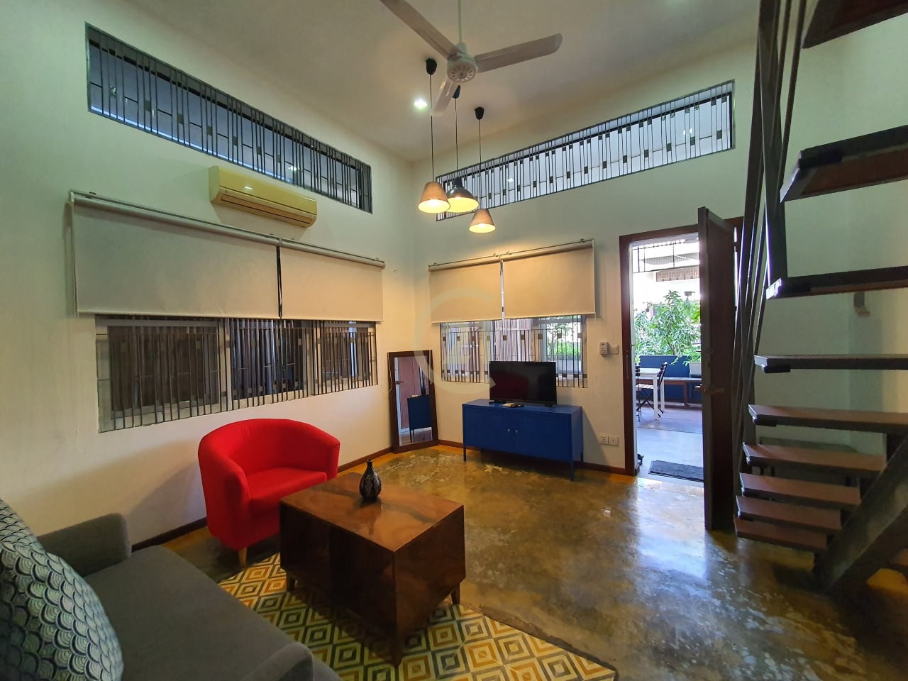 Modern Style Duplex One Bedroom for rent at BKK3