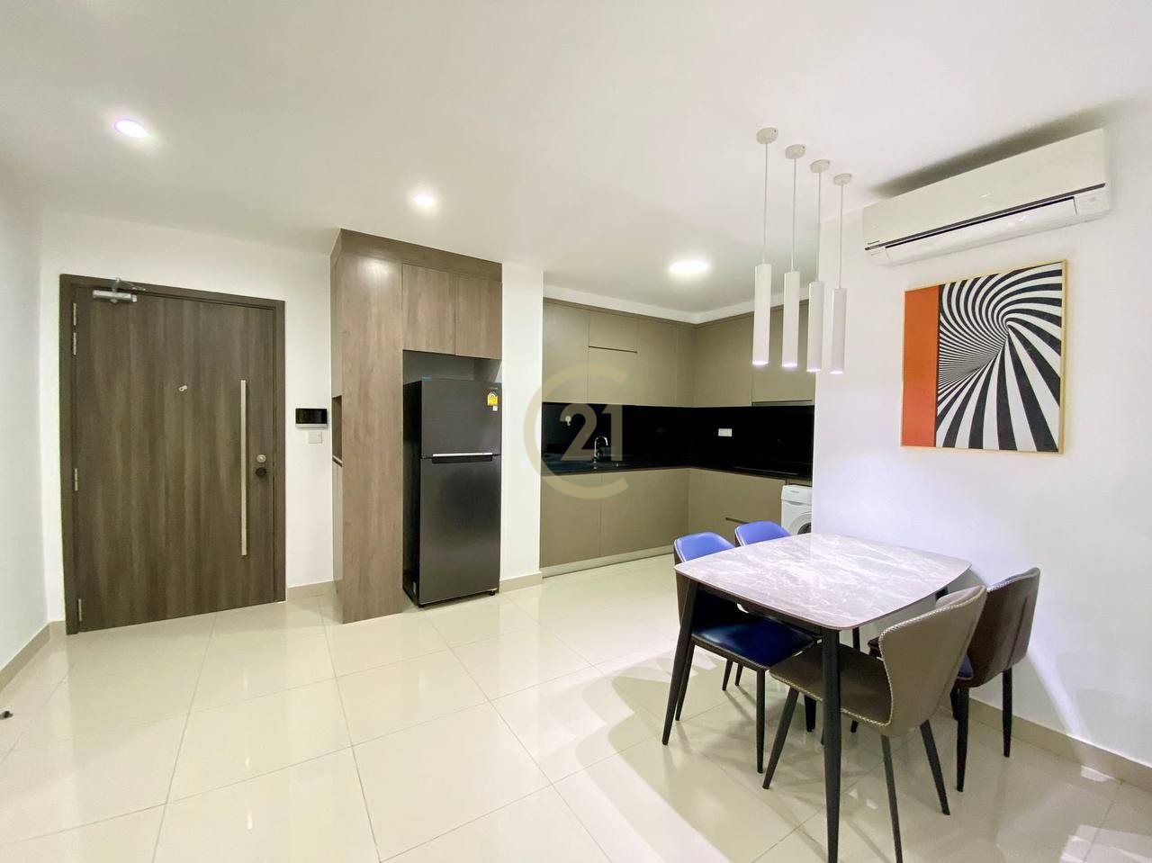 Condo Three Bedroom For Rent At Tonle Bassac
