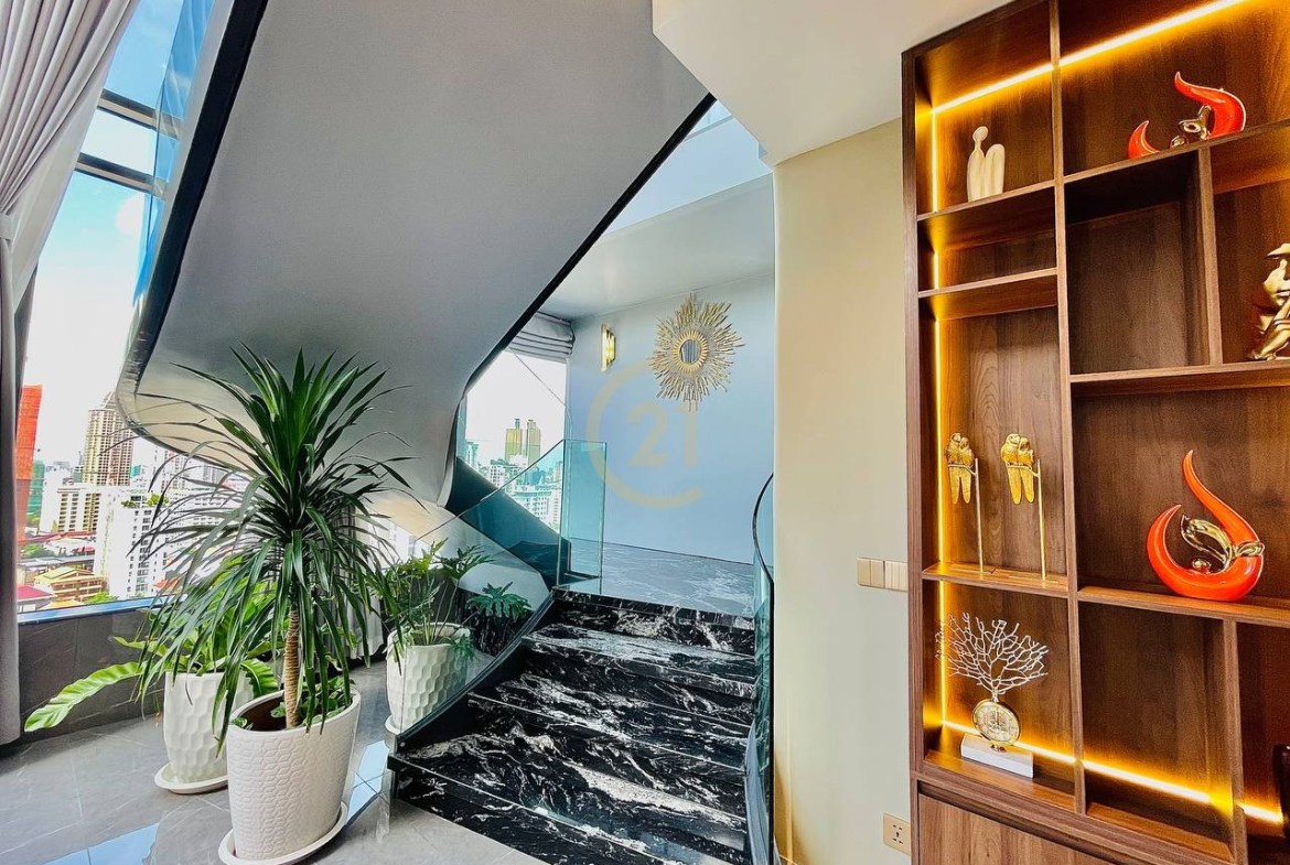 Greatest Duplex Penthouse for Sale at | Tonle Bassac, Phnom Penh
