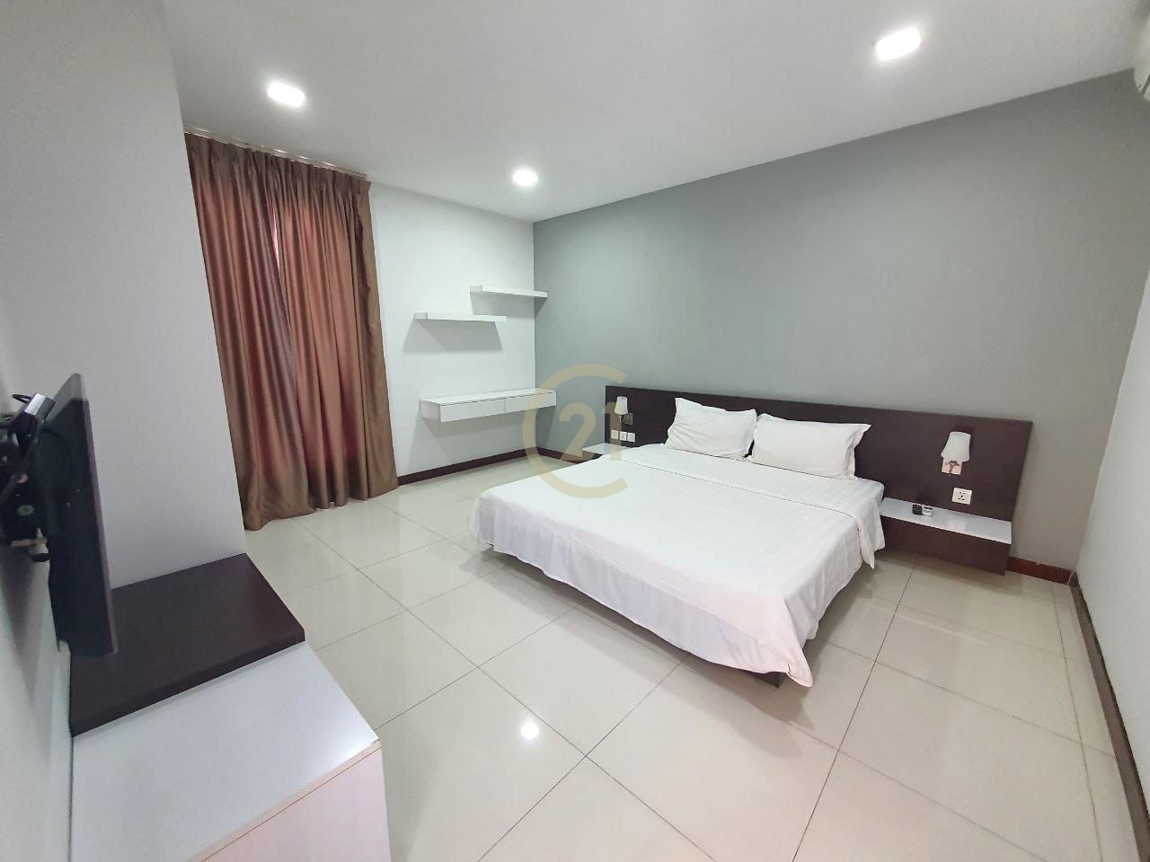 Specious 1 Bed Apt For Rent At Tonle Bassac