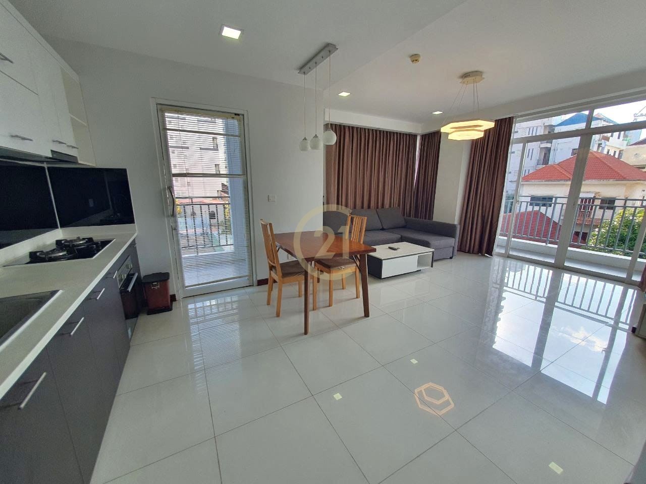 Specious 1 Bed Apt For Rent At Tonle Bassac