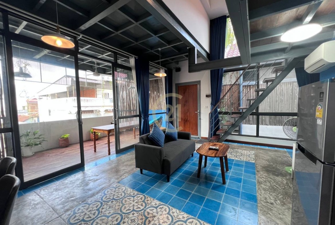 Renovated Duplex room for Rent at | BKK3, Phnom Penh
