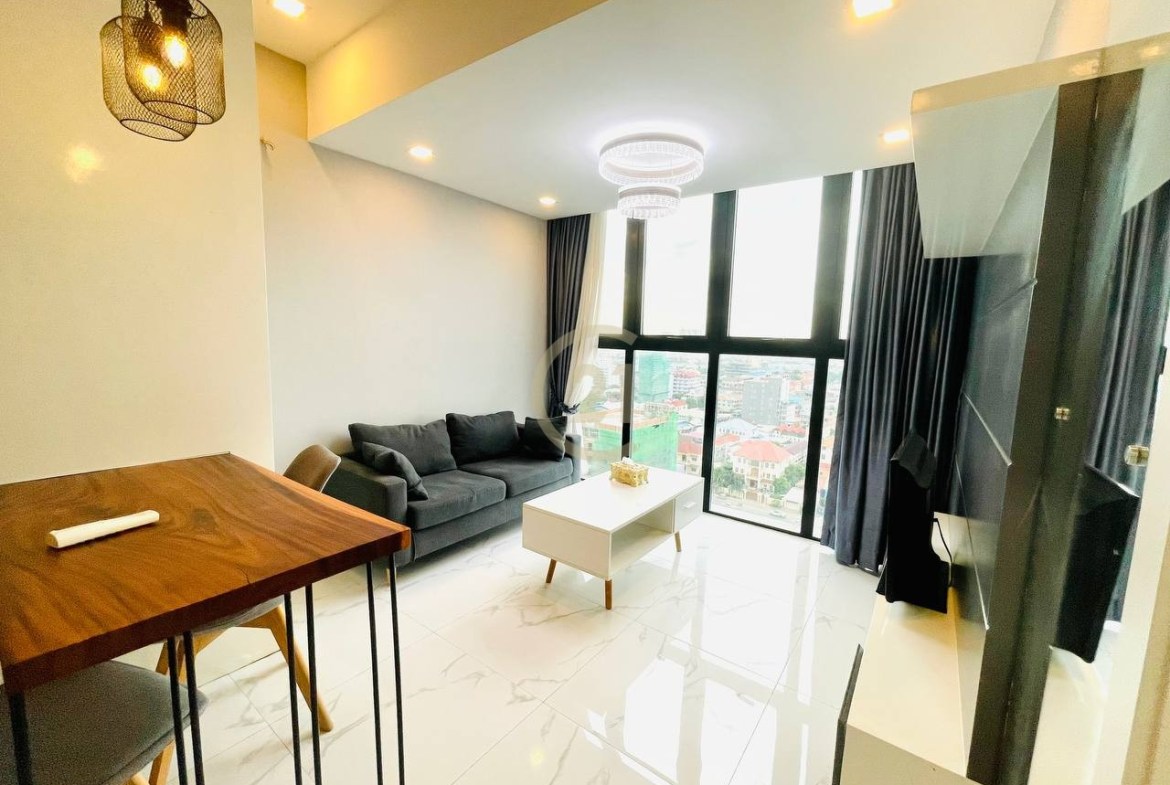 Stylish Condo 1 Bedroom For Rent at Sen Sok