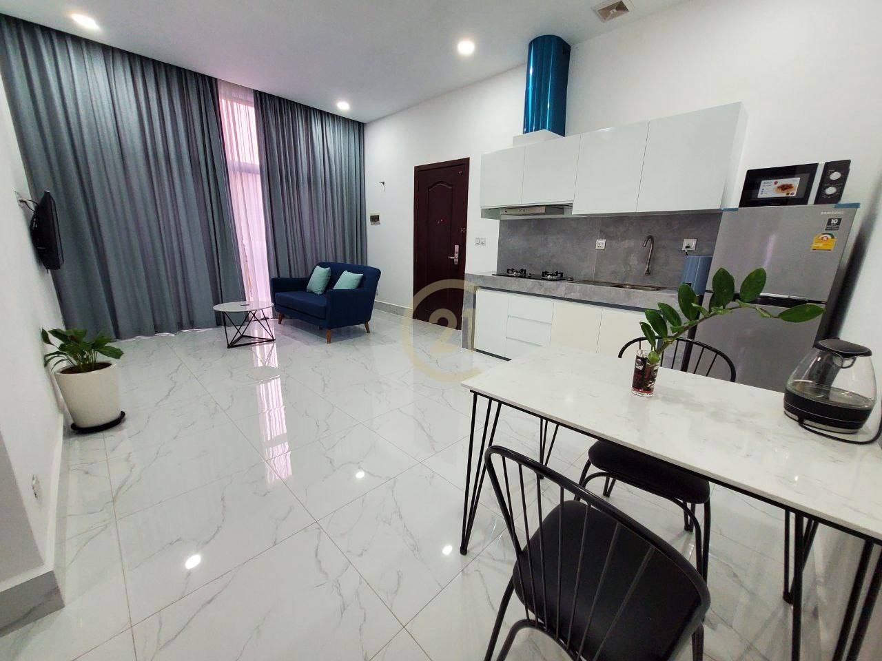 Luxury 1-Bedroom for Rent | Boeng Trabek, Phnom Penh