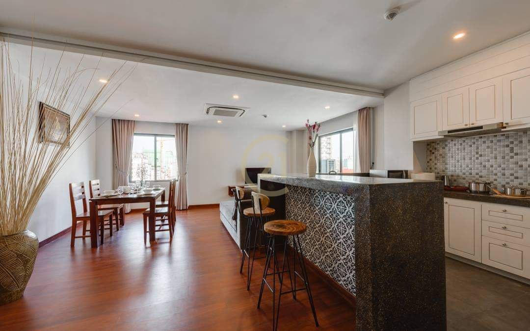 Western Two Bedroom for rent at BKK1