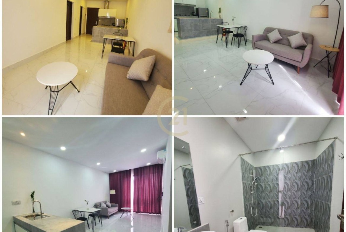 Luxury 1-Bedroom for Rent | Boeng Trabek, Phnom Penh