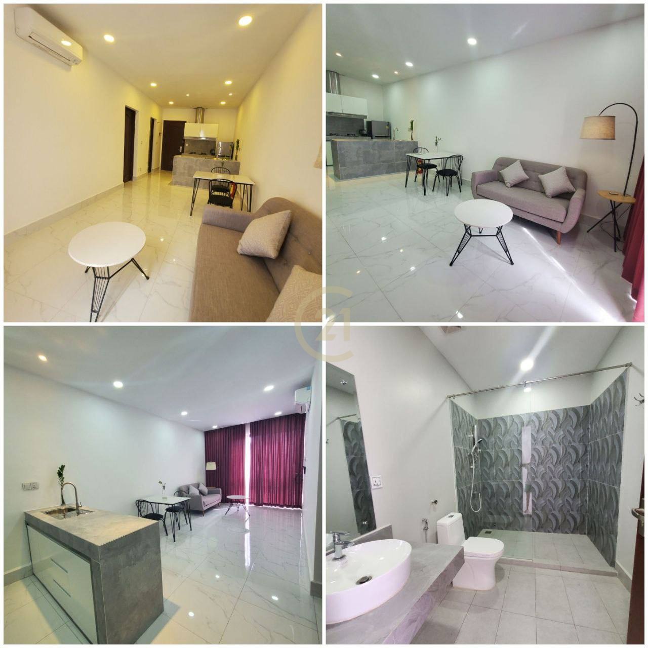 Luxury 1-Bedroom for Rent | Boeng Trabek, Phnom Penh