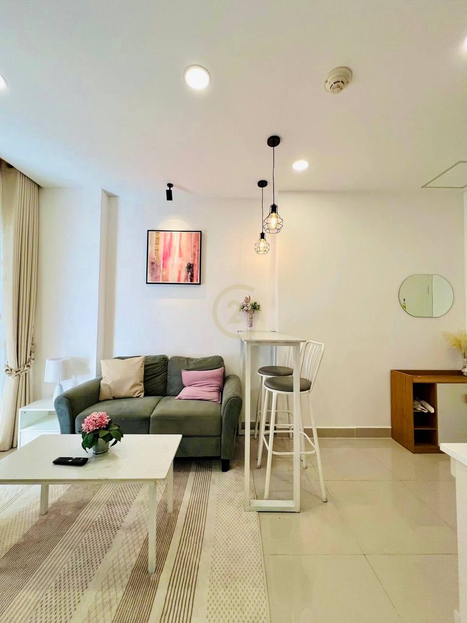 Cozy 1 Condo Bedroom For Rent at Toul Kork
