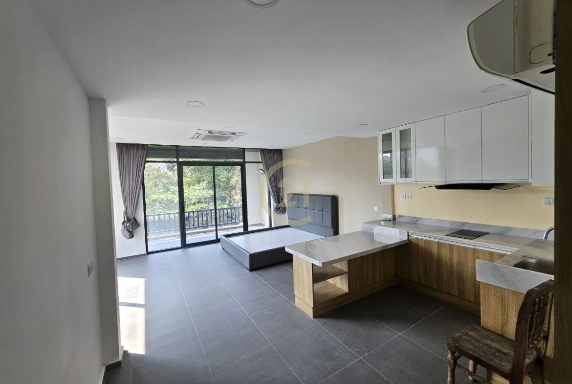 Western Big Studio Room For Rent At Tonle Bassac