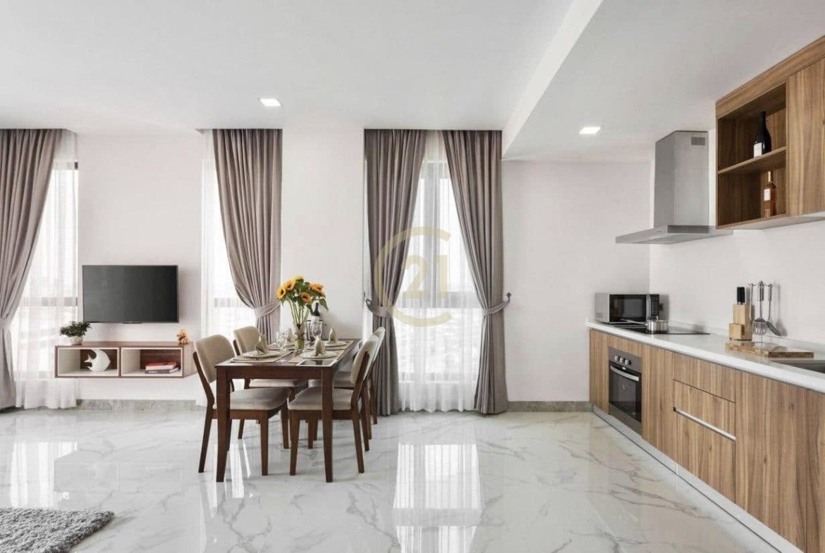 Spacious 3 Bedroom Apartment with Pool & Gym | Toul Svay Prey