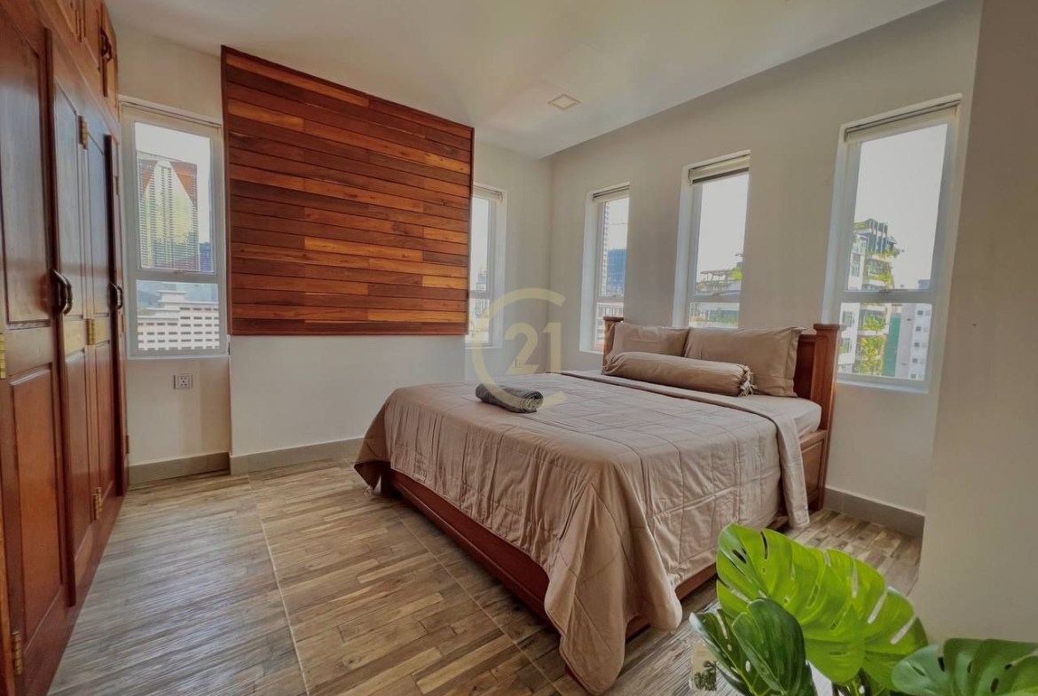 Stylish Studio Serviced Apartment for Rent | Bassac Lane