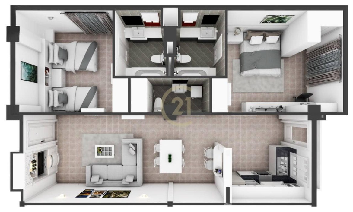 PRECIOUS TWO BEDROOM FOR RENT