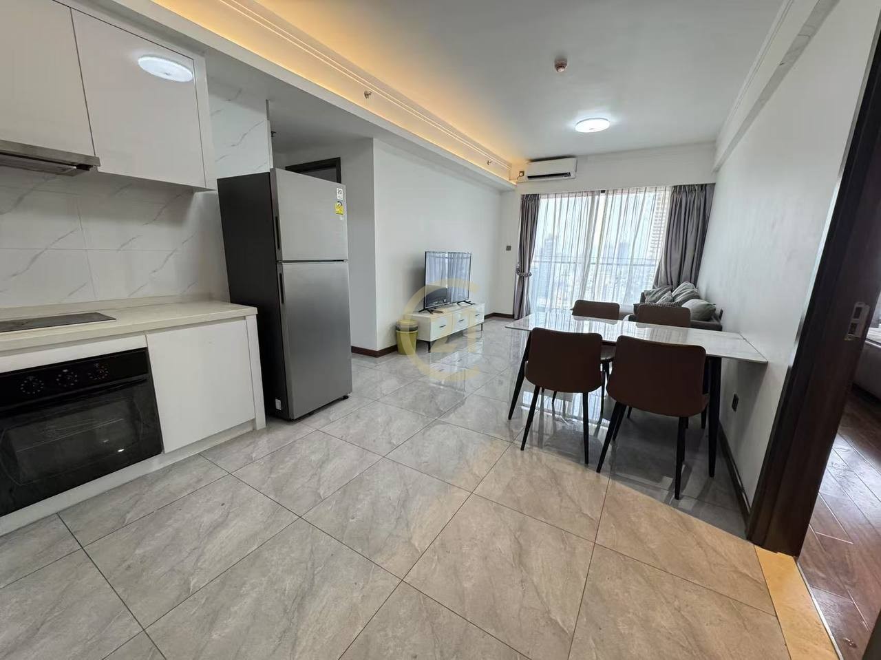 High Floor 3 Bedroom Condo For Rent at BKK1