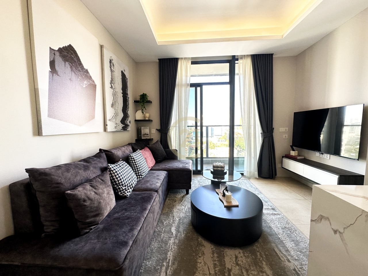 Cozy Two Bedroom For Rent at Tonle Bassac