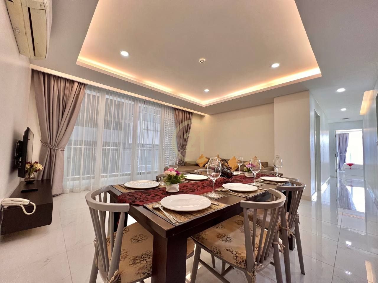 COZY THREE BEDROOM FOR RENT AT BKK1
