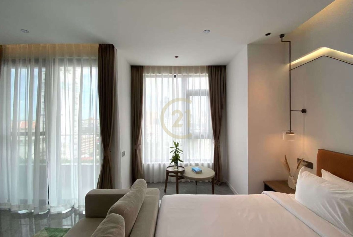 Bassac Lane | Brand New Studio Apartment For Rent | Phnom Penh