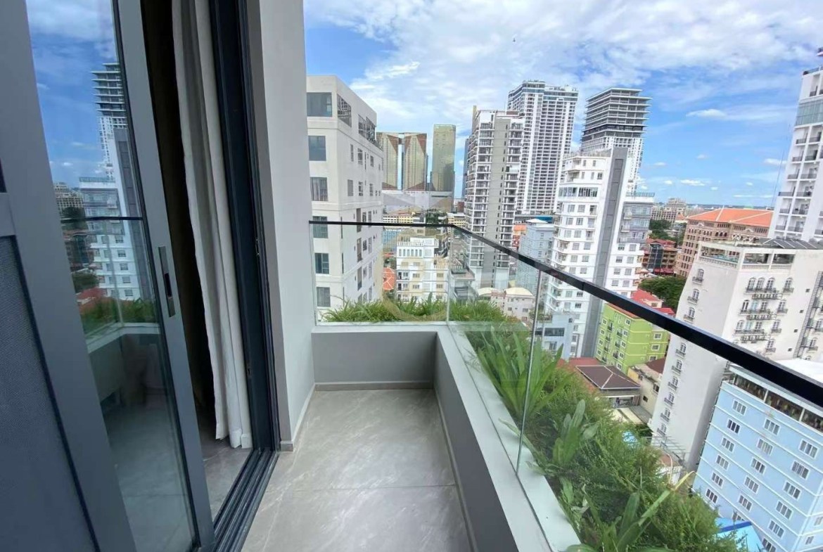 Bassac Lane | Brand New Studio Apartment For Rent | Phnom Penh