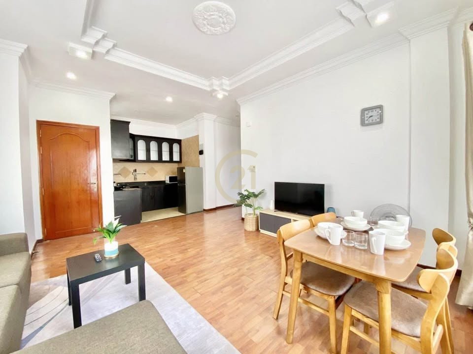 BKK1 | Furnished 1-Bedroom Serviced Apartment for Rent |Phnom Penh