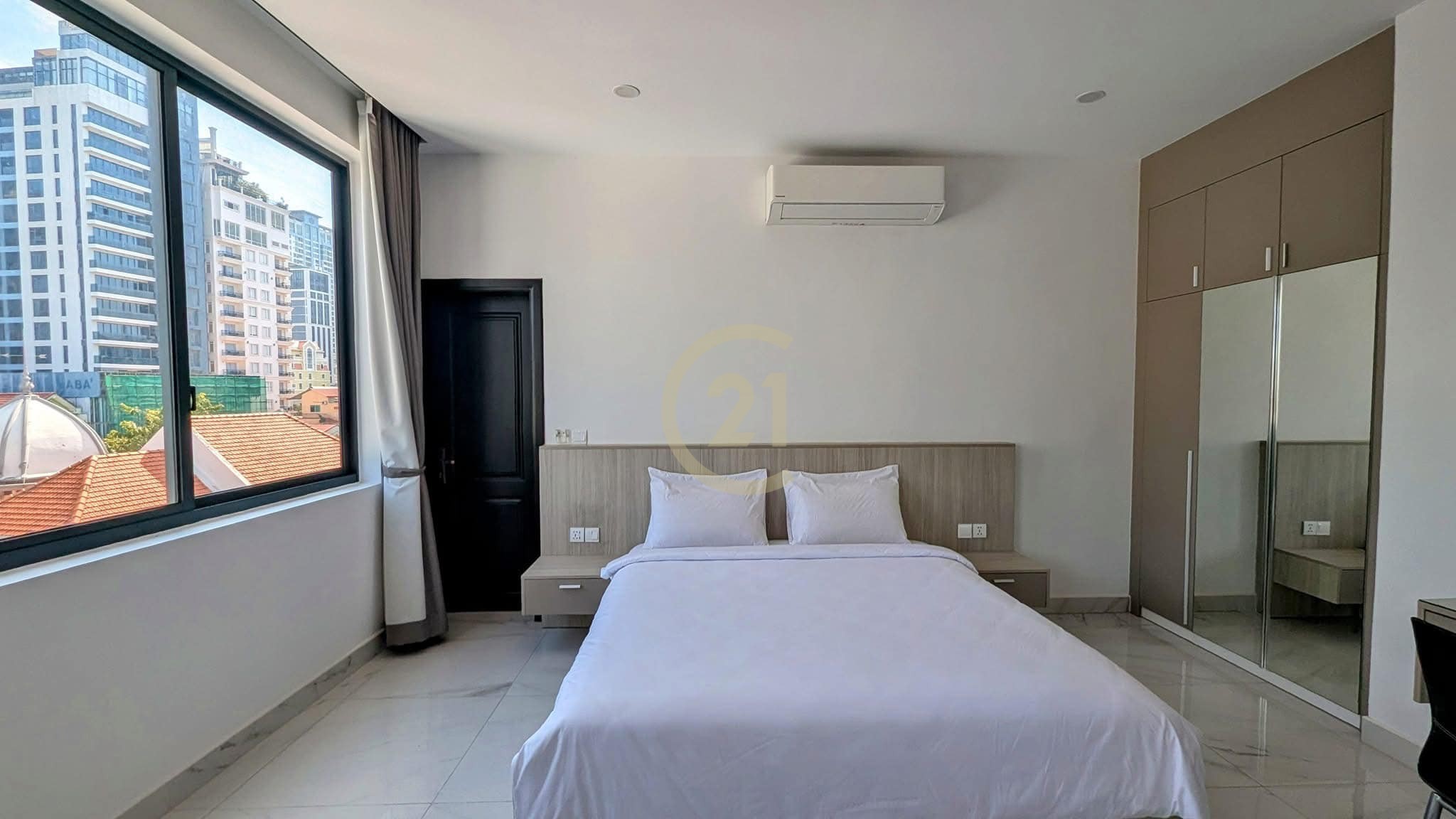 Brand New Studio Apartment for Rent |1 Minute to BKK1 |Phnom Penh