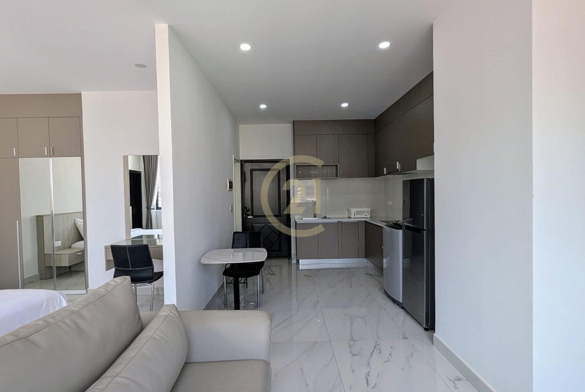 Brand New Studio Apartment for Rent |1 Minute to BKK1 |Phnom Penh