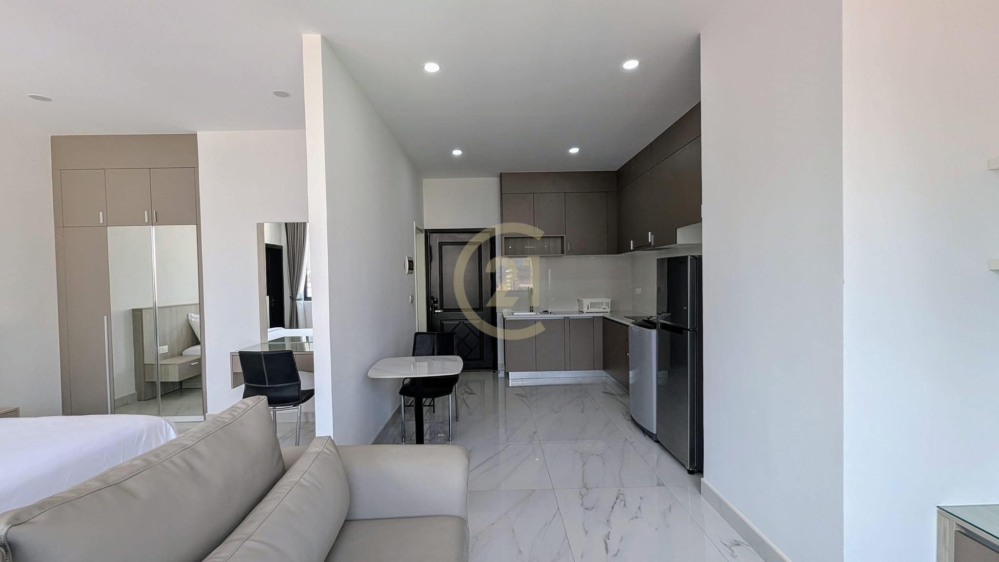 Brand New Studio Apartment for Rent |1 Minute to BKK1 |Phnom Penh