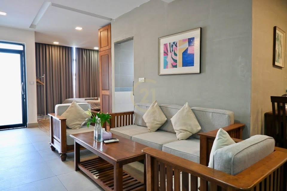 Bassac Lane – 1-Bedroom Furnished Serviced Apartment for Rent |Phnom Penh