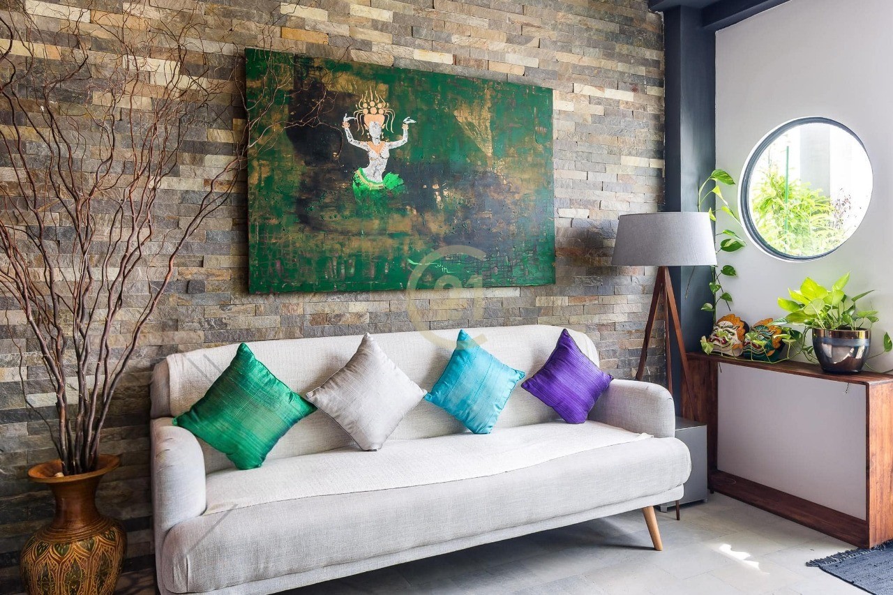 BEST DECORATION 1 BED FOR RENT AT TONLE BASSAC