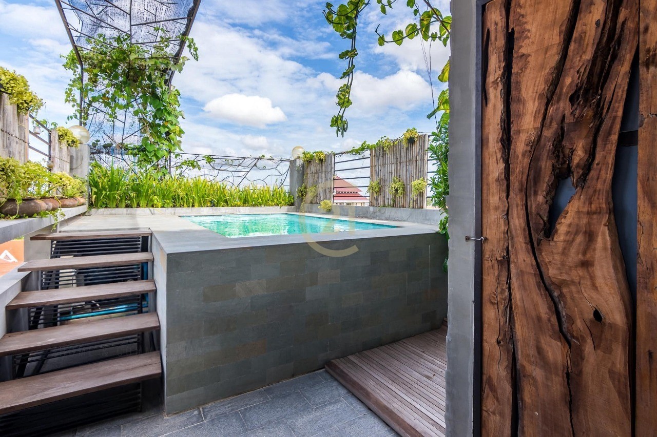 BEST DECORATION 1 BED FOR RENT AT TONLE BASSAC