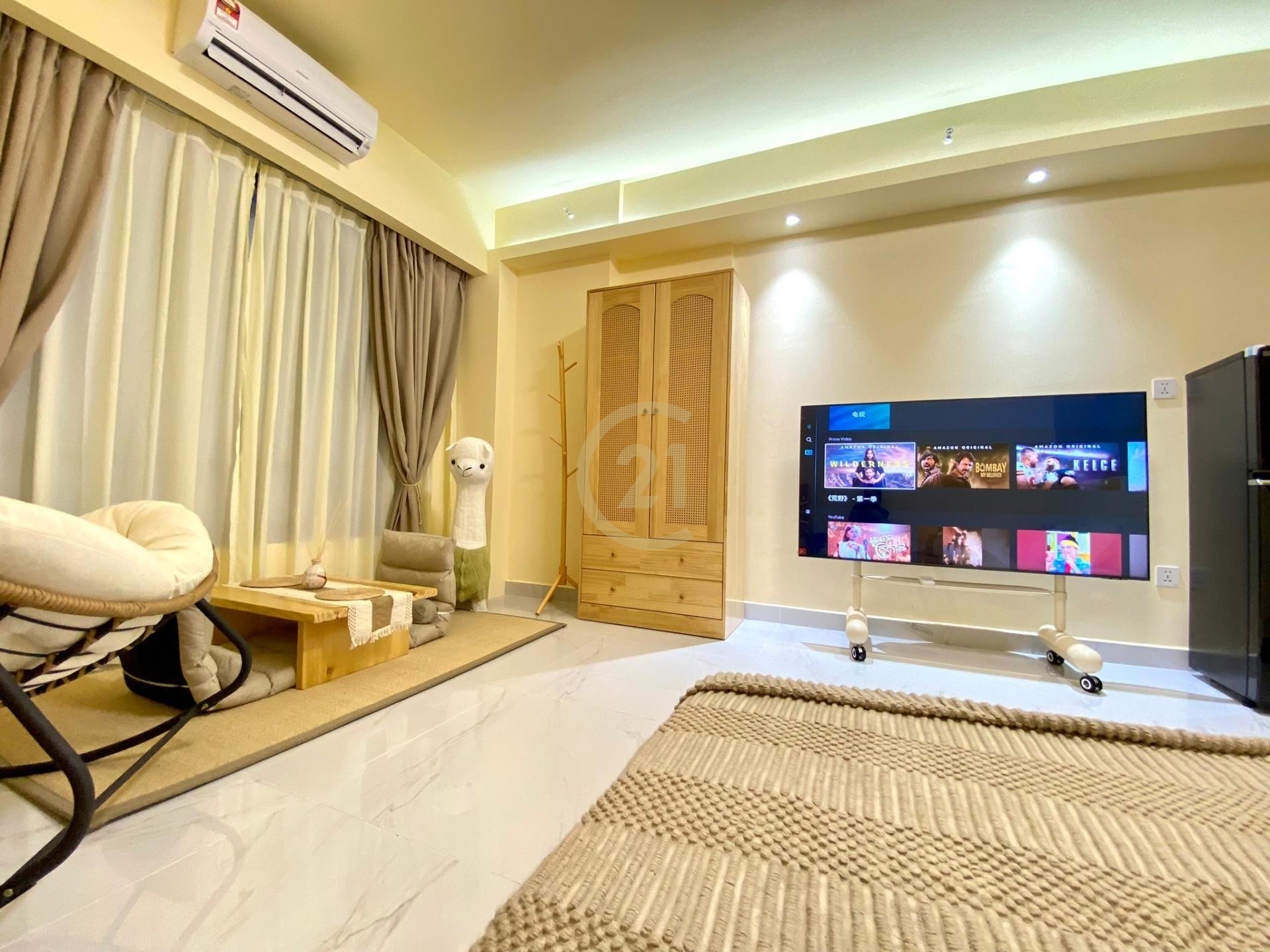 Agile Studio Condo for Rent | Prime Location BKK2 |Phnom Penh