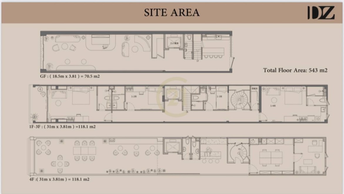 Shophouse for rent at riverside
