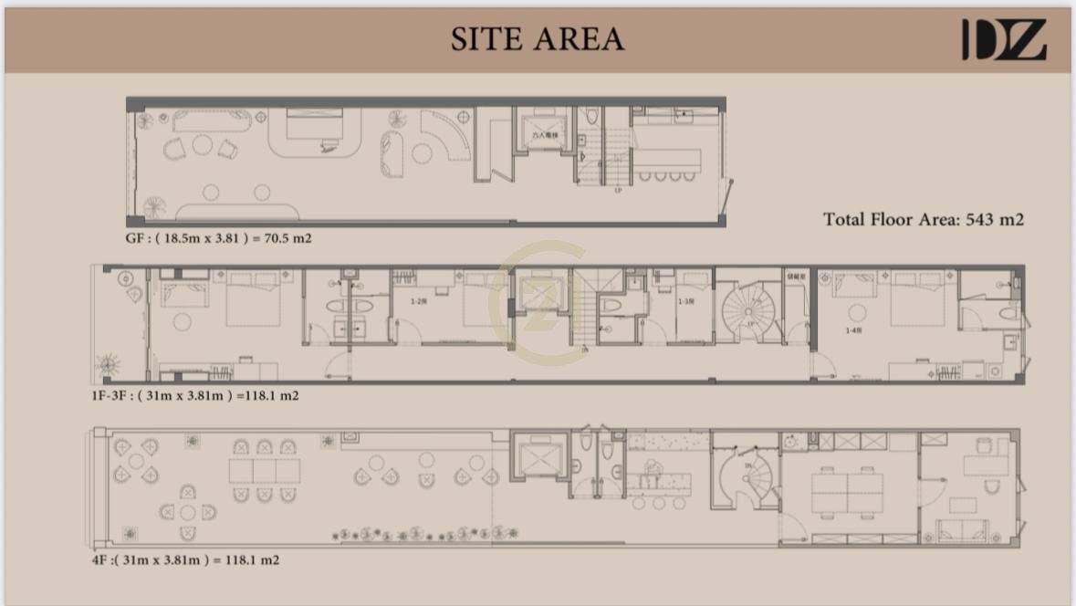 Shophouse for rent at riverside