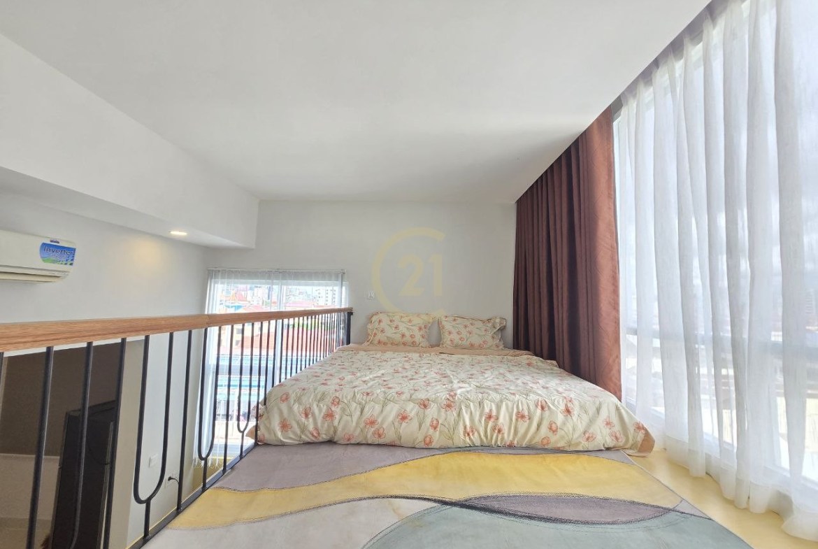 Loft-Style 1Bedroom Apartment for Rent | Toul Tompoung (Russian Market Area)