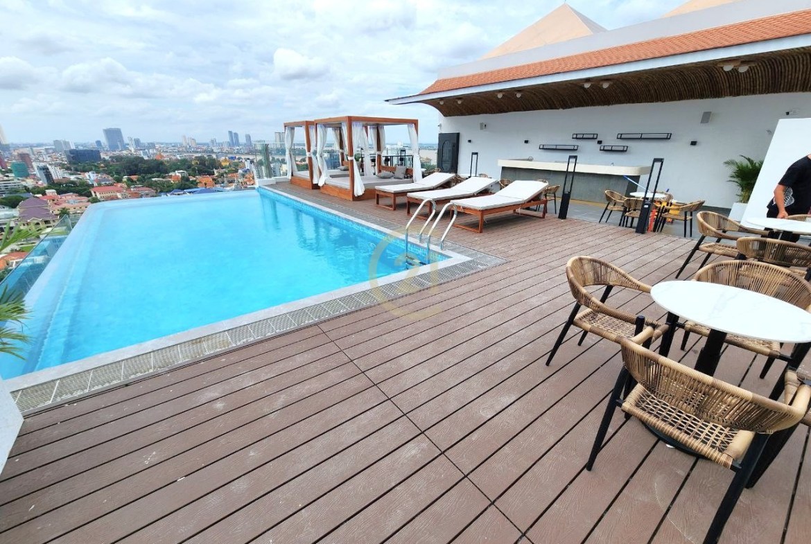 Brand New Apartment 1 Bedroom Rent At Tonle Bassac