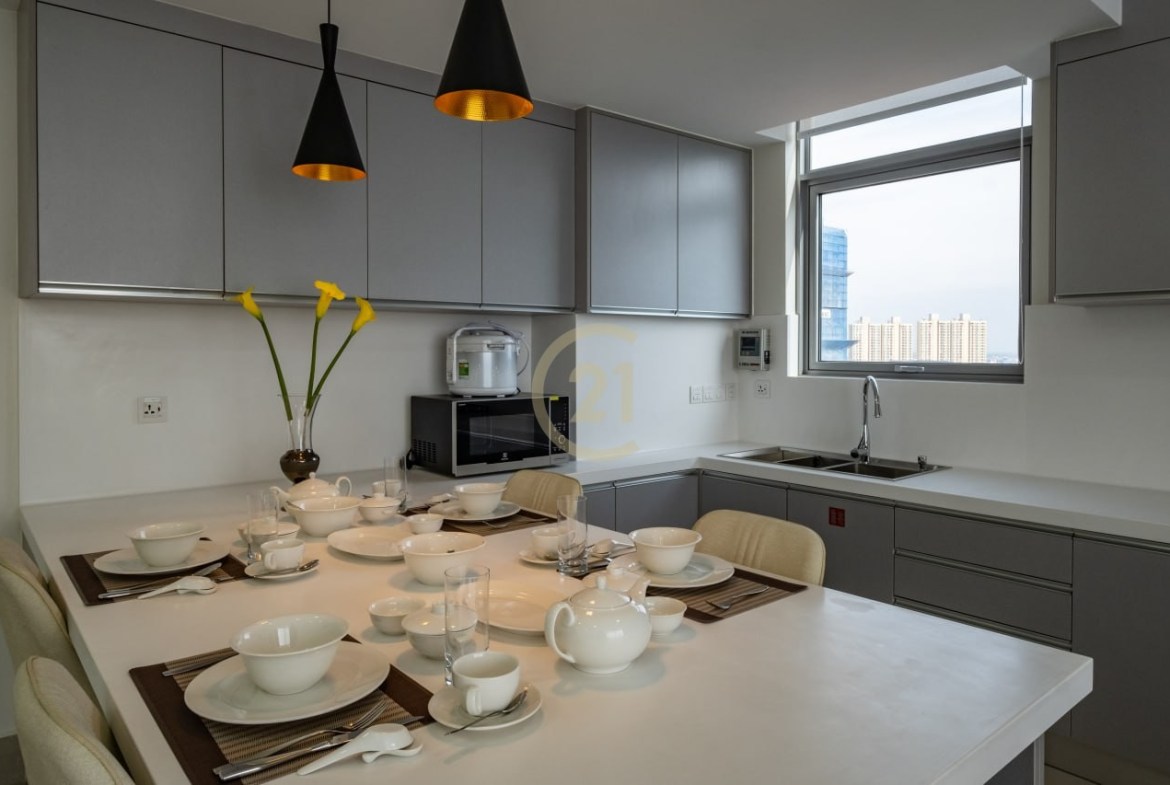 Modern 2-Bedroom Serviced Apartment for Rent in BKK1 | $2,200/month | 104 sqm | Luxury Facilities