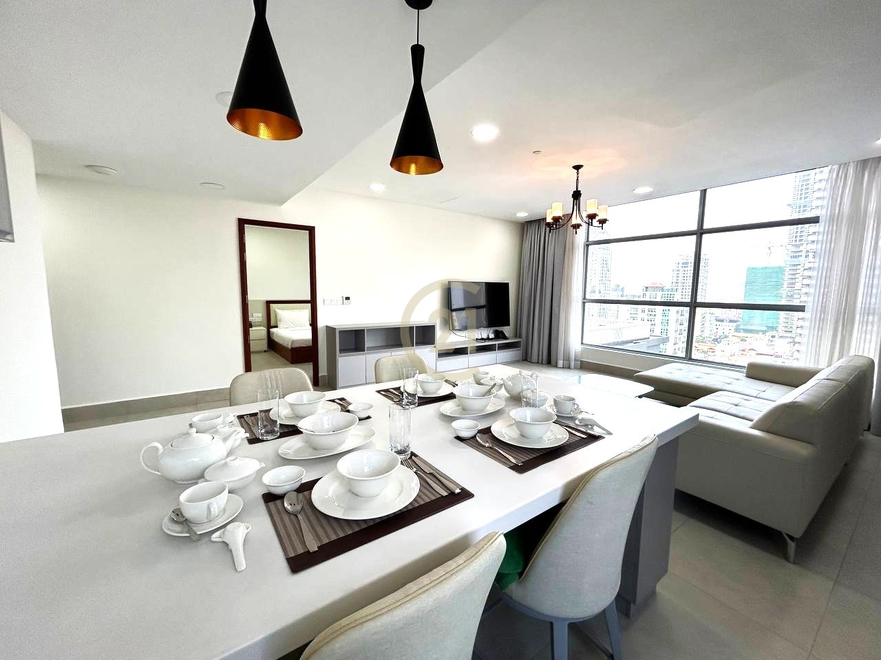 Modern 2-Bedroom Serviced Apartment for Rent in BKK1 | $2,200/month | 104 sqm | Luxury Facilities