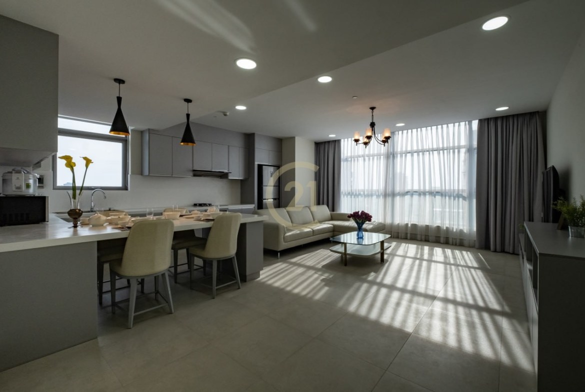 Modern 2-Bedroom Serviced Apartment for Rent in BKK1 | $2,200/month | 104 sqm | Luxury Facilities